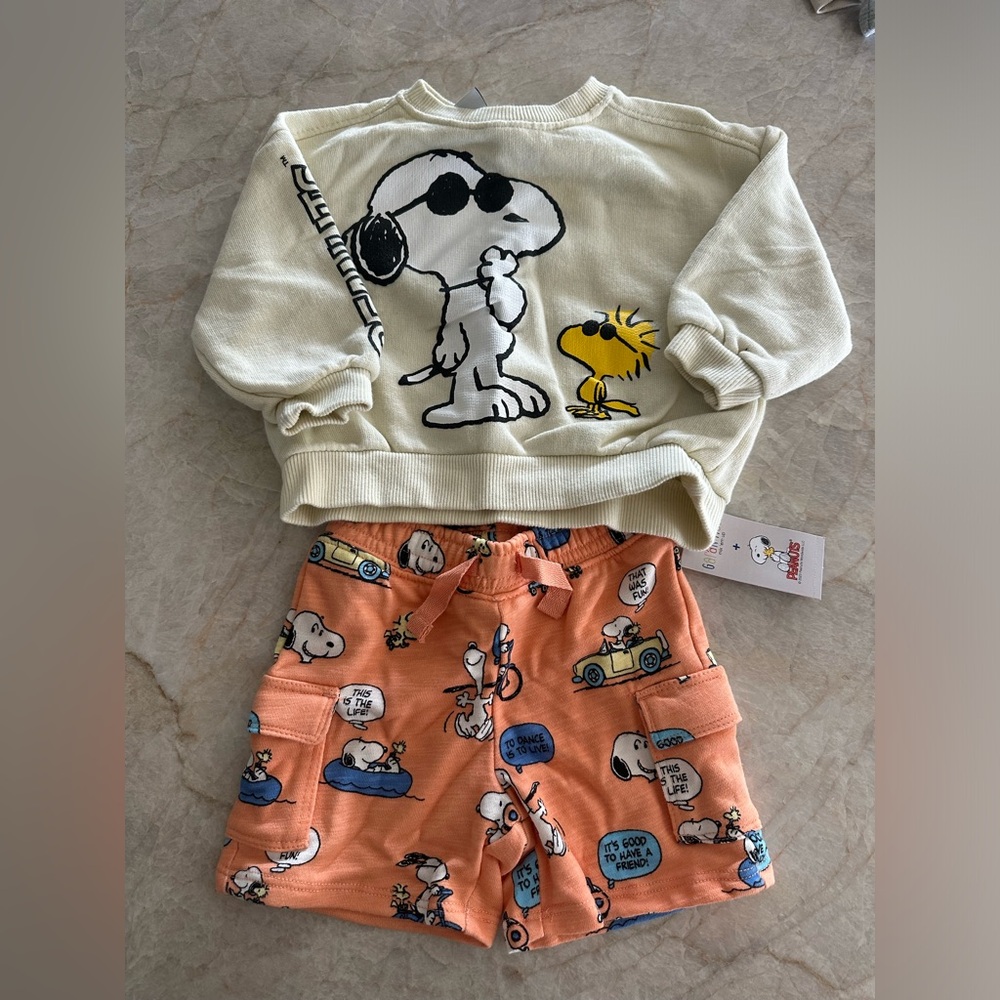 Snoopy Outfit 6-9M Zara
